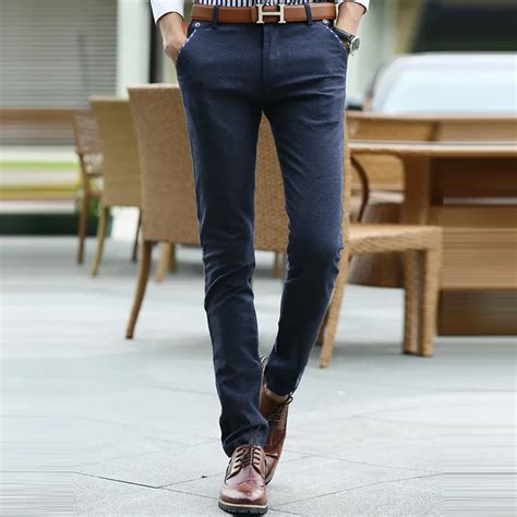 navy blue casual pants.